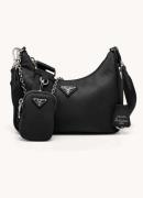 Prada Prada Re-Edition 2005 Re-Nylon crossbodytas met leren details