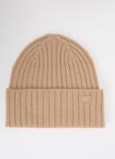 MaxMara Ritmo ribgebreide muts van wol met logo