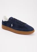 Ralph Lauren Bedford sneaker van suède met logoborduring