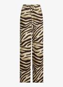 Ralph Lauren High waist wide fit broek met zebraprint