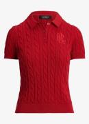 Ralph Lauren Kabelgebreide polo met logoborduring