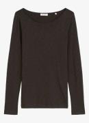 Marc O'Polo Longsleeve met boothals en gemêleerd dessin