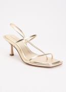 Steve Madden Locke sandalette met metallic finish