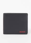 HUGO Subway portemonnee van leer met logo