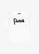 Maje T-shirt met logoborduring