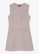 Maje Mini blousejurk met strepprint