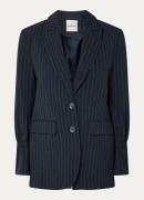 Summum Blazer met krijtstreep en strikdetail
