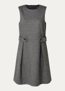 MaxMara Riad mini jurk met pied-de-poule dessin