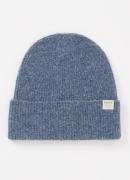 Barts Willian fijngebreide muts in wolblend