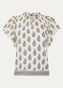Bruuns Bazaar DuscleBBSabina tuniek met paisley dessin en opengewerkt ...