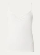 Fabienne Chapot Jade spaghettitop met plooidetail