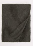 Barts Ribgebreide sjaal in wolblend 180 x 25 cm