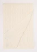 Ralph Lauren Kabelgebreide sjaal in kasjmierblend 183 x 27 cm