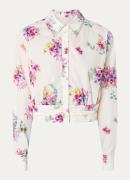 Liu Jo Cropped blouse met print en strass