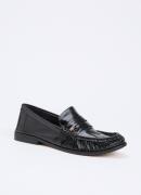 Dune London Grisella loafer van leer