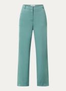 ba&sh Solveig high waist wide fit pantalon van satijn met steekzakken
