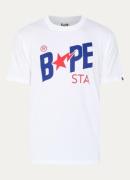 Bape T-shirt met logo- en backprint