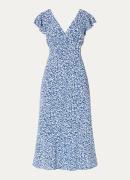 Rails Kenz midi jurk van crêpe met rugdecolleté