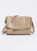 L.K.Bennett Dana crossbodytas van leer met logo