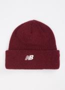 New Balance Grofgebreide muts met logoborduring