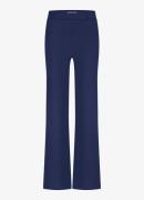Studio Anneloes Lexie mid waist wide fit pantalon van travelstof