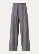 by-bar Sef high waist wide fit pantalon met steekzakken