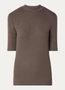 Modström Krown T-shirt met ribstructuur