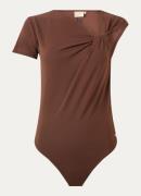 JOSH V Levina asymmetrische body met geknoopt detail