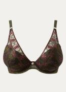 Aubade Sound Of Heart beugel bh van mesh met borduring
