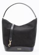 Sandro Schoudertas van suède