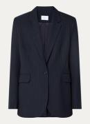 by-bar Jill blazer met krijtstreep en klepzakken