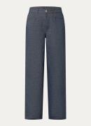 River Woods High waist wide fit broek met steekzakken