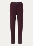 Gardeur Franca high waist straight fit broek van travelstof met steekz...