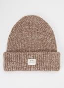 Barts Owlet ribgebreide muts met gemêleerd dessin