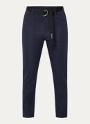 10DAYS high waist tapered fit broek met riem