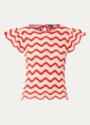 Rails Coen grofgebreie top met opengewerkt dessin