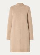 Claudia Sträter Fijngebreide midi jurk van wol