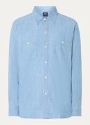 Levi's Regular fit overhemd van chambray met borstzakken