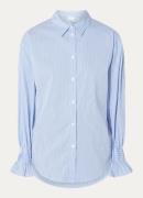Josephine & Co Leontien blouse met smockwerk en streepprint