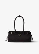 Prada Bonnie Medium handtas van kalfssuède