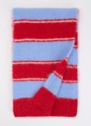 SAMSØE SAMSØE Jeanne sjaal met streepprint in wolblend 180 x 27 cm