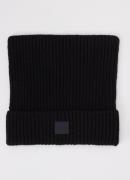 Acne Studios Ribgebreide muts in wolblend