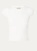 Neo Noir Tirra top met ribstructuur