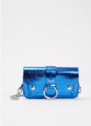 Zadig&Voltaire Kate Wallet clutch van kalfsleer met metallic finish