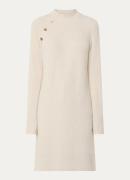 Expresso Grofgebreide midi trui-jurk in wolblend