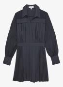 Reiss Giselle mini tuniekjurk met plissé