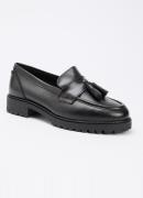 Dune London Wide Fit Gracelyn loafer van leer