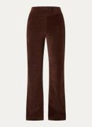 River Woods High waist straight fit chino van corduroy met steekzakken