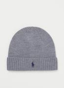 Ralph Lauren Muts van wol met logoborduring