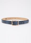 BRAX Riem van leer met slangenprint